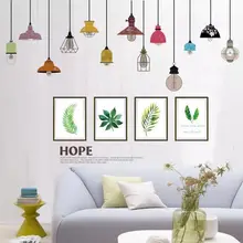 Креативная INS крутая комбинация для спальни, гостиной, ресторана, кофейня, стеклянный фон, украшение, съемная Наклейка на стену