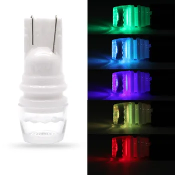 

T10 High Temperature Resistance Ceramics Lamp Durable Colorful RGB License Plate Light Universal Warning Strobe Light