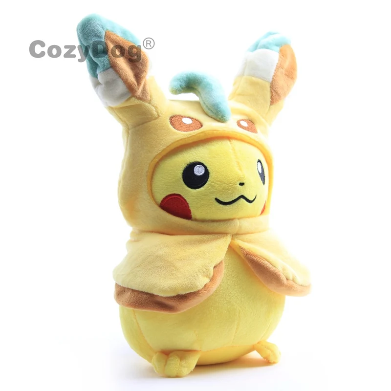 28 см Пикачу Косплей Leafeon крутой японский мультфильм Аниме Пикачу серии куклы мягкие игрушки для детей Детские Рождество подарок на день рождения