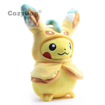 

28cm Pikachu Cosplay Leafeon Cool Japan Cartoon Anime Pikachu Series Dolls Plush Toys Children baby Christmas Birthday Gift