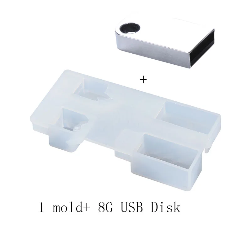Креативные смолы USB формы бетона USB силиконовые формы транспорт USB DIY формы