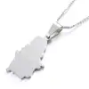Stainless Steel Fashion Serbia Map Pendant Necklaces Republika Srbija Map Chain Jewelry Gifts 5