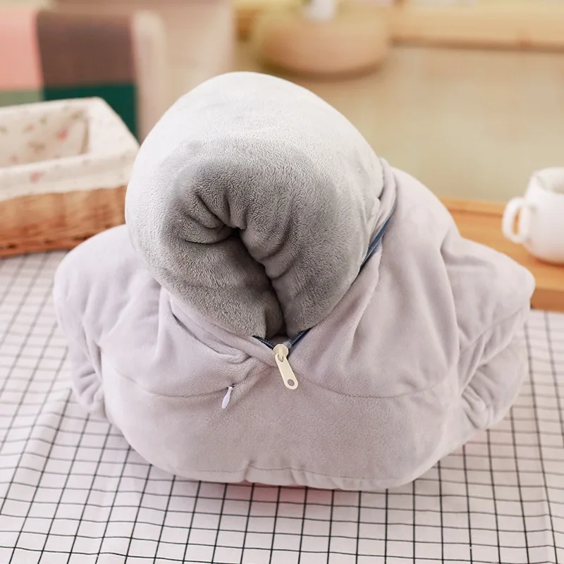 Creative body pillow dog claw soft plush toy multi-function pillow with blanket office nap vs pink travel pillow wedding decora