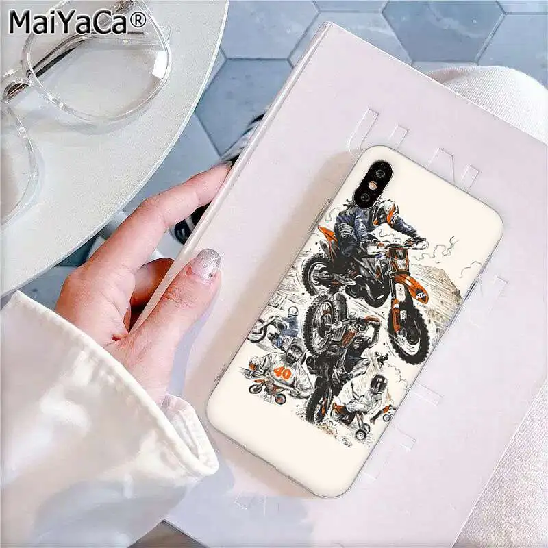 A2 MaiYaCa красивый мотоциклетный Прозрачный чехол для телефона, чехол для Apple iphone 11 pro 8 7 66S Plus X XS MAX 5S SE XR - Цвет: A2
