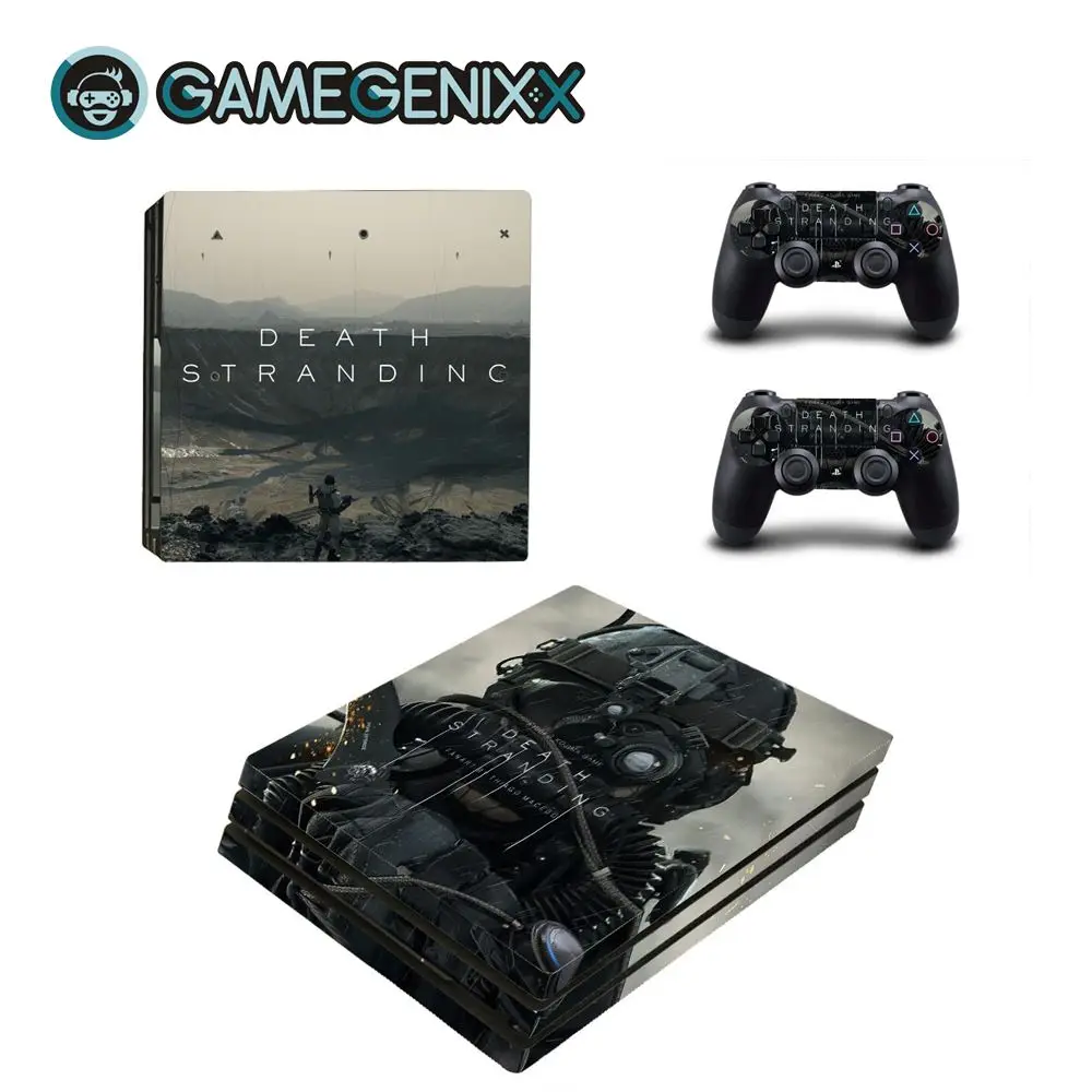 GAMEGENIXX Кожа Наклейка Защитная Наклейка Обложка полный набор для PS4 Pro консоли и 2 контроллеров-Death Stranding