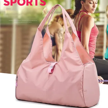 

Waterproof Fitness Bag Large Capacity Fashion Multi-Pocket Yoga Shoe Position One-Shoulder Shopping Bag Multifunction Handbag