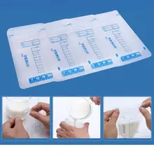Bolsa de almacenamiento sellada para alimentos de bebé, congelador de leche, 250ml, 30 unidades
