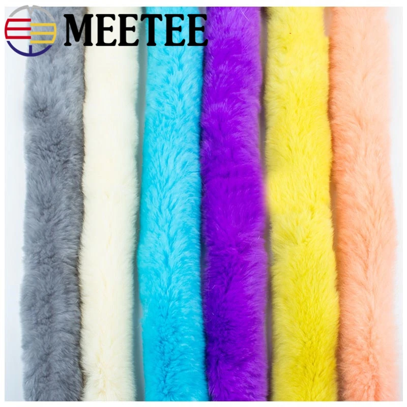 2 метра Meetee 6 см ленты с отделкой из искусственного кроличьего меха DIY Ручная