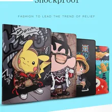 Чехол для samsung Galaxy Tab A 10,1 T510 T515 SM-510 SM-515 Чехол С Откидывающейся Крышкой с рисунком из мультфильма, Мягкая силиконовая задняя панель+ чехол