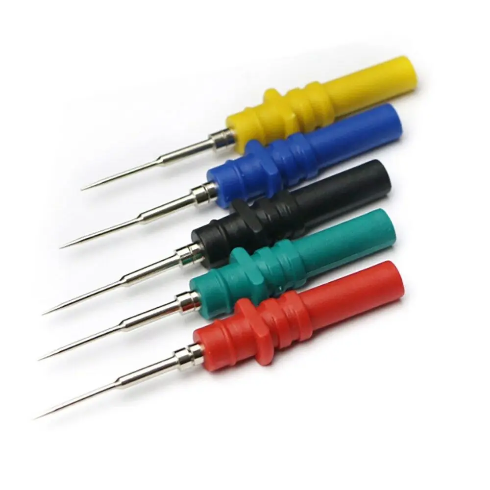 

Asunflower 5Pcs Multimeter Test Probes Needle For Digital Cable Feeler Multimeter Wire Tips Replaceable Needle Tester Lead Probe