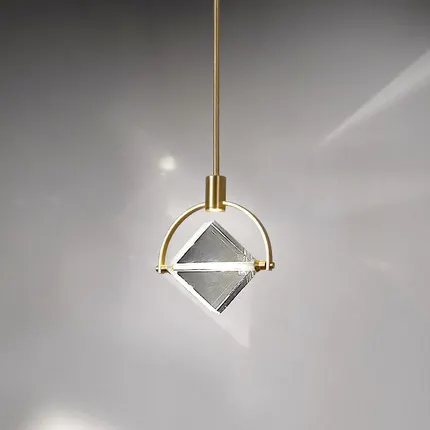 pendant lights B Пост-современный прикроватный подвесной светильник для спальни скандинавский свет роскошный стиль бар коридор, ресторан хрустальные светодиодные лампы - Цвет корпуса: pendant lights B