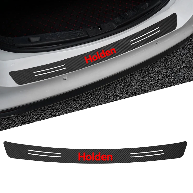 1Pcs Car Trunk Rear Guard Bumper 3D Carbon Fiber Protector Sticker For Holden HSV Captiva Monaro Commodore VT VX Accessories |