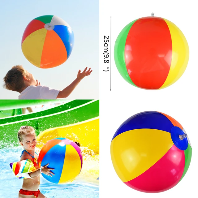Rainbow couleur Ballon de plage gonflable pour le jeu de l'eau - Chine  Ballon de plage et gonflable ball prix