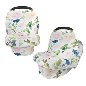 

Multi-Functional Breastfeeding Cover Baby Infant Breathable Cotton Muslin Nursing Cloth Safety Seat Sunshade Cover Cape Apron