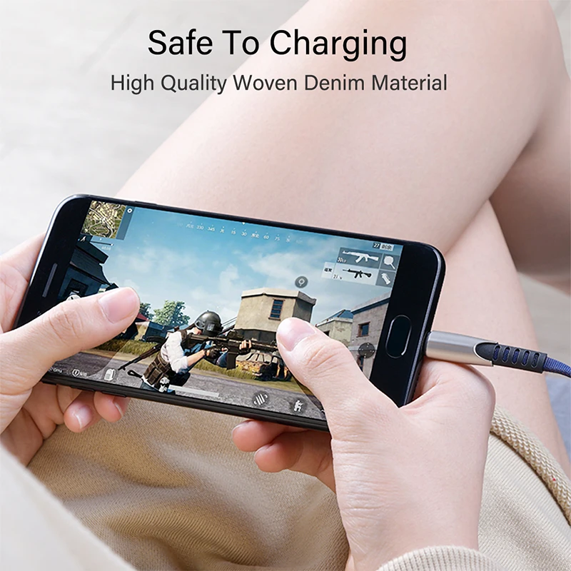 Metal Braided USB Charger Cable for IPhone X 7 6 5 IPhone 6 7 8 Plus Iphone Xr XS MAX 3A FAST CHARGING for All IOS 50CM 1M 2M 3M