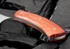 XITUO EDC-cuchillo de caza de acero muy afilado, cuchillo hecho a mano de acero alto en carbono, 24cm, 58HRC, herramientas de rescate táctico de supervivencia de palisandro ► Foto 3/6