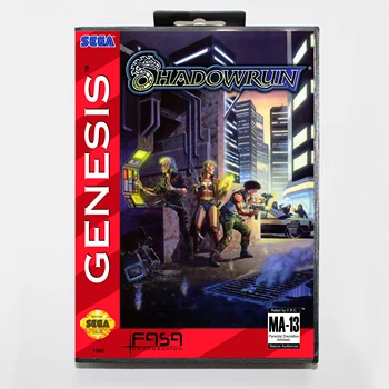 

Shadowrun Boxed Version 16bit MD Game Card For Sega MegaDrive Sega Genesis System