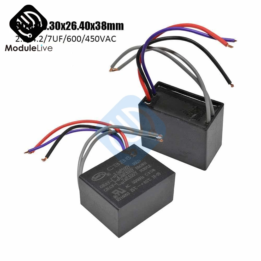 Condensador De Ventilador De Techo De 5 Cables Cbb61 5+5+... | Cuotas