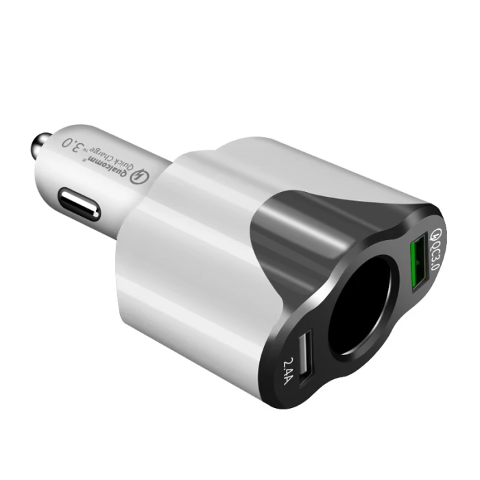Быстрая зарядка мульти-Функция Автомобильная зажигалка 2 Порты usb для автомобиля смартфон GT66