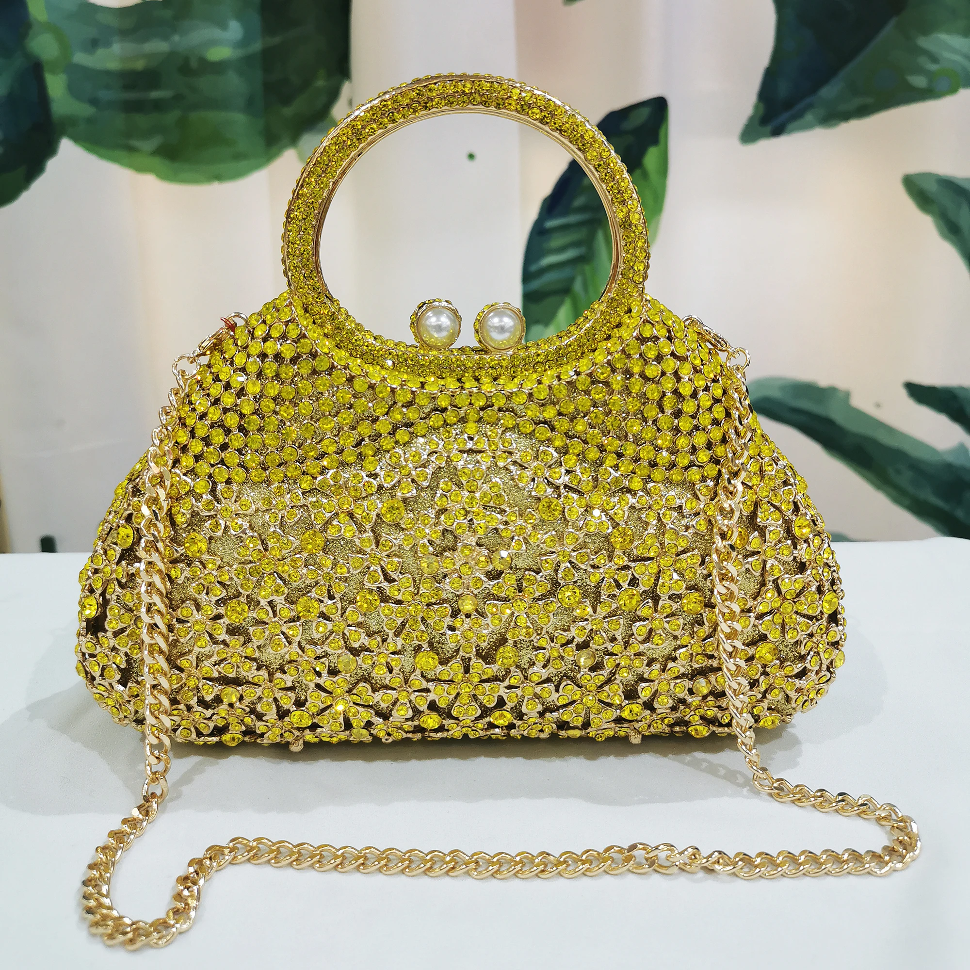 Evening Bags Jcpenney Bags For Womens Designer Yellow Rhinestone