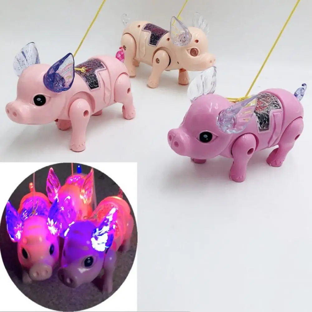 

Cute Electric LED Glow Music Walking Pig LED Light Glow Electronic Pets Children Kids Baby IQ Development Educational Toys