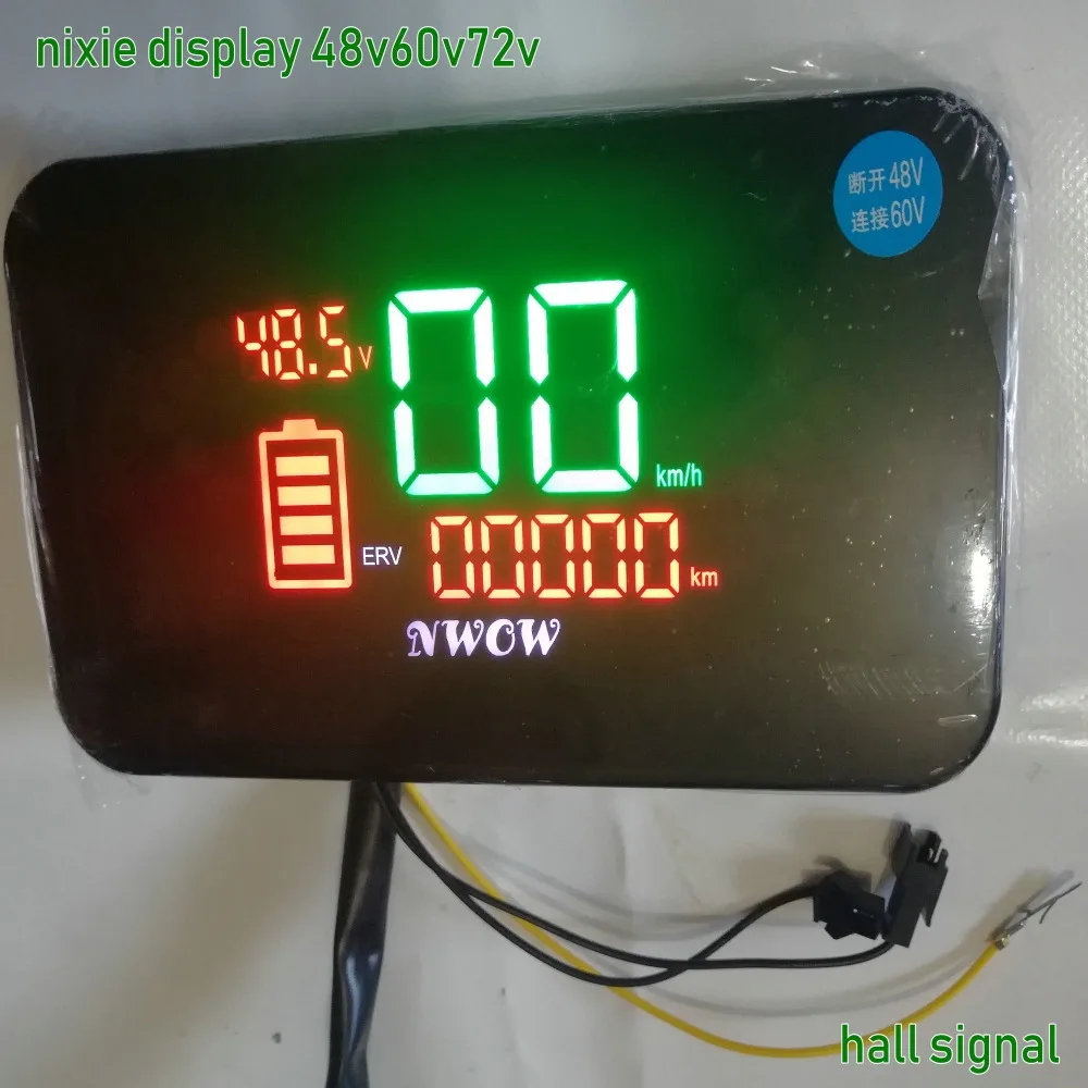 48v60v-96v ЖК-дисплей высокая легкость Спидометр изготовлен из флуоресцентной трубки Никси электрический скутер приборной панели ebike горный велосипед ATV запчасти