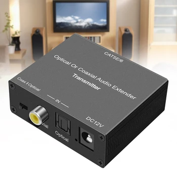 

Portable Black Digital Audio Extender 5.1 Channel Dolby Home Transmission Coaxial Optical Low Noise Aluminum Signal Amplifier