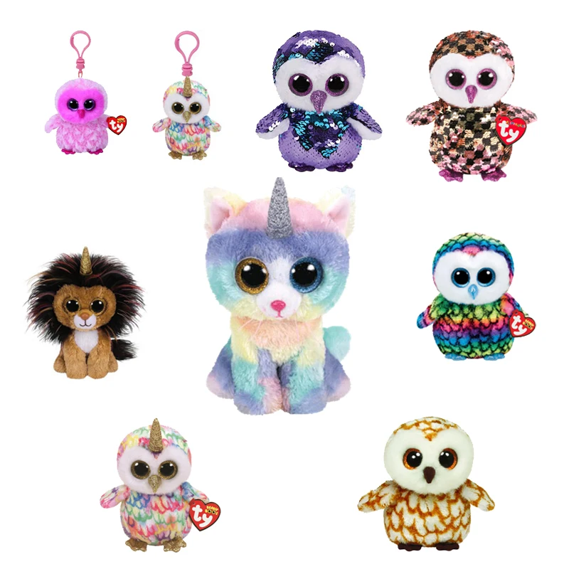 Ty Beanie сова плюшевые игрушки|plush toy doll|beanie boos owlty beanie owl |