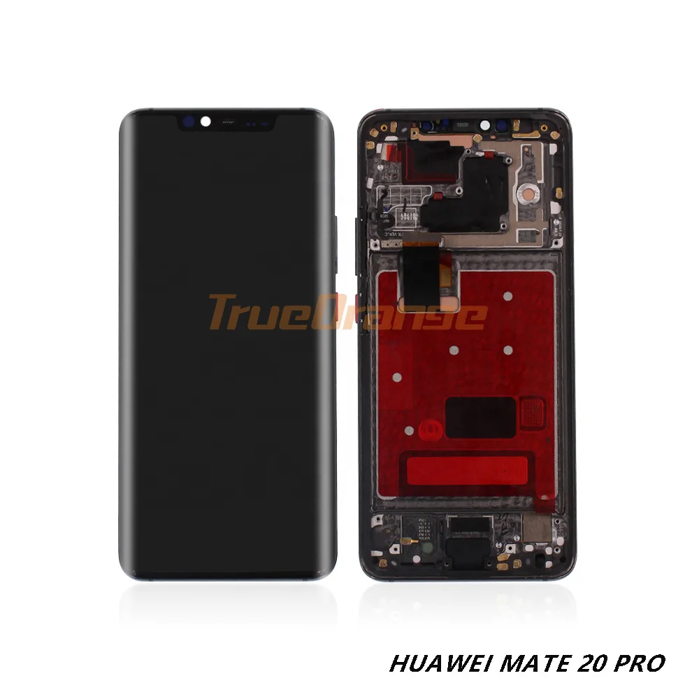 US $102.60 Super AMOLED For Huawei Mate 20 Pro LCD Display Touch Screen Digitizer Assembly Repair Mate 20 pro LCD With frame With fingerpri