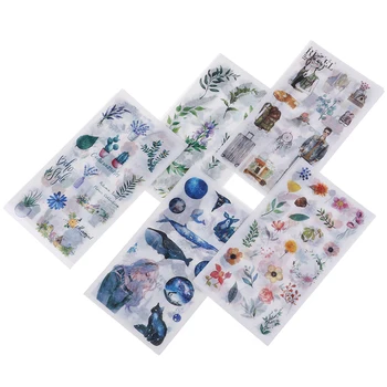

6Sheets/Pack Kawaii Stationery Stickers Cute Whale Stickers Lovely Paper Stickers For Kids DIY Diary Scrapbooking Photo Ablums