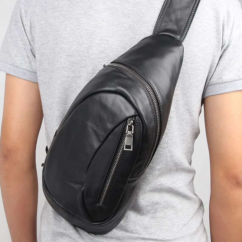 GO-LUCK брендовая Повседневная сумка из натуральной кожи на ремне для путешествий, мужская сумка через плечо, мужские сумки-мессенджеры из воловьей кожи черного цвета