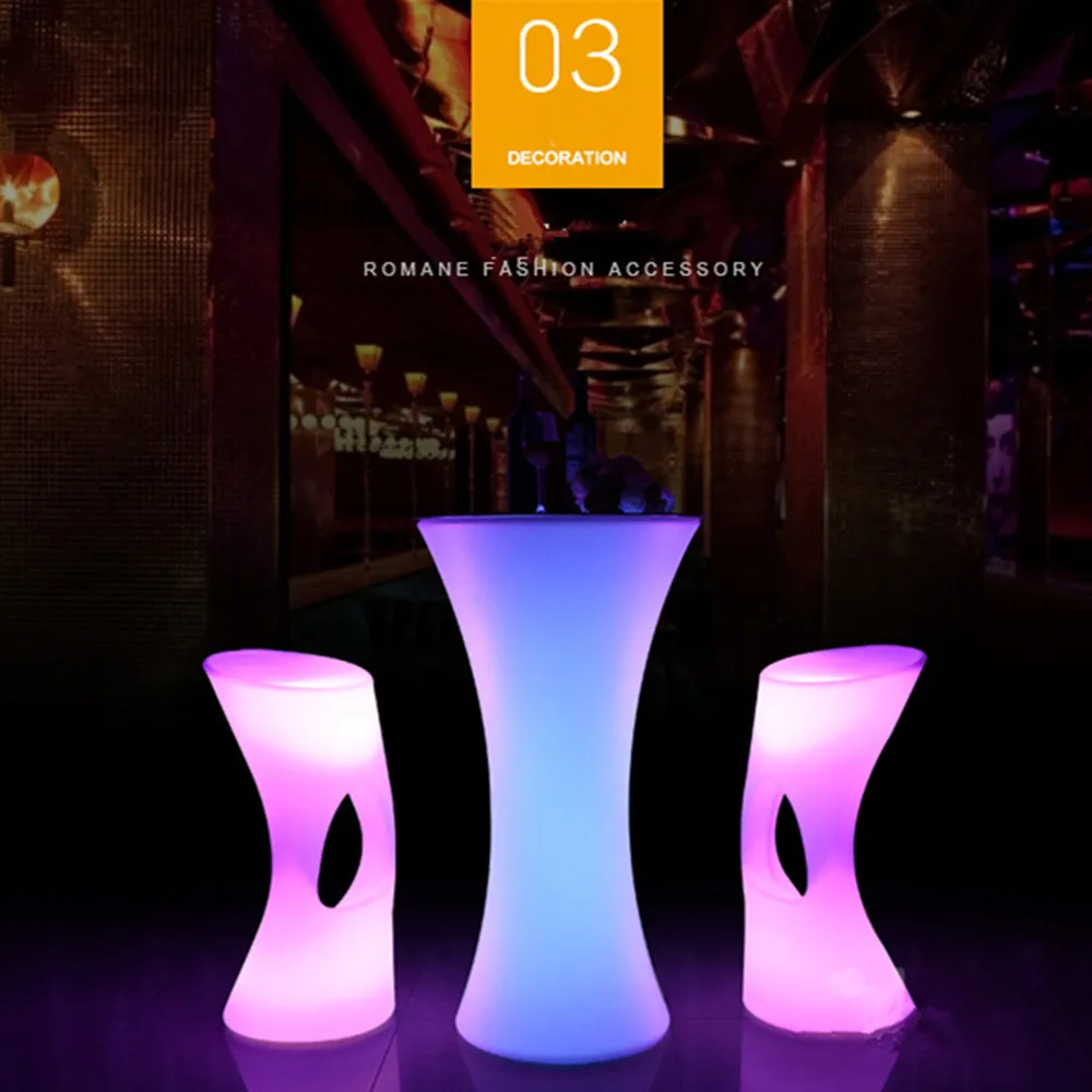 New Luminous LED Bar Counter Waterproof Rechargeable LED Furniture Colorful Change Club Waiter Bar Disco party supplies New Luminous LED Bar Counter Waterproof Rechargeable LED Furniture Colorful Change Club Waiter Bar Disco party supplies