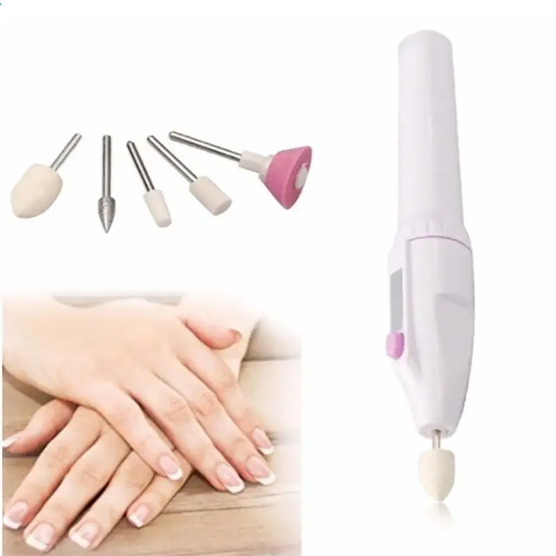 5 In 1 Electric Nail File Drill Kit Trimming Manicure Pedicure Salon Shaper Professional Art Polish Set | Красота и здоровье