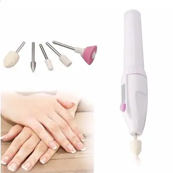 

5 In 1 Electric Nail File Drill Kit Electric Nail Trimming Manicure Pedicure Salon Shaper Professional Nail Art Polish Nail Set