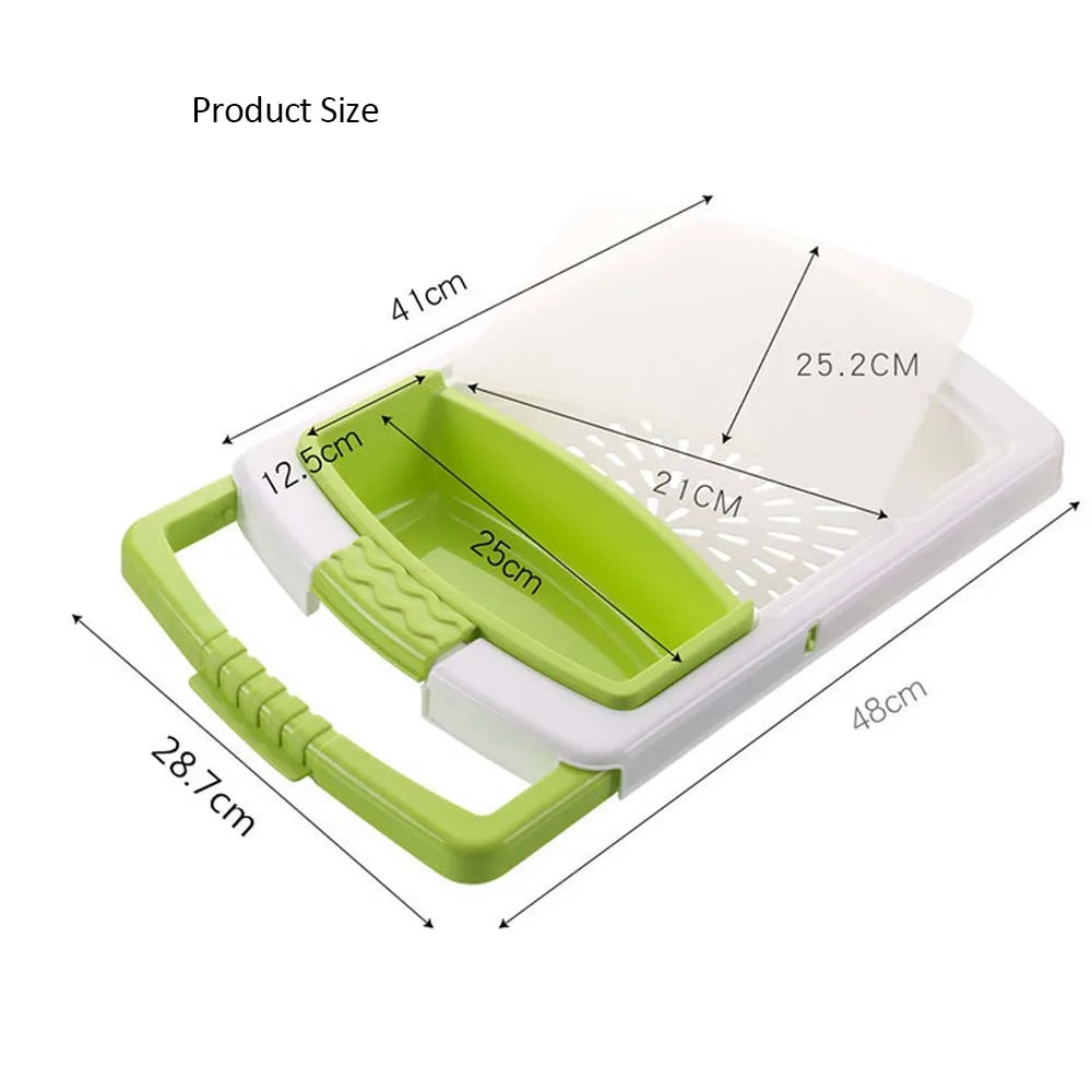 Многофункциональные кухонные Разделочные Блоки, сливная корзина, разделочная доска, инструменты для овощей, мяса, кухонные принадлежности, разделочная доска 5