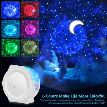 

Star Projector with LED Nebula Galaxy for Room Decor Home Theater Lighting Bedroom Night Light Mood Ambiance YU-Home