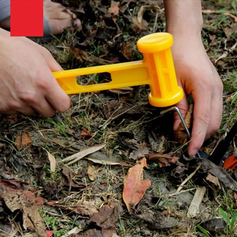 

Outdoor Camping Portable Plastic Hammer Camping Tent Nails Installation Tool
