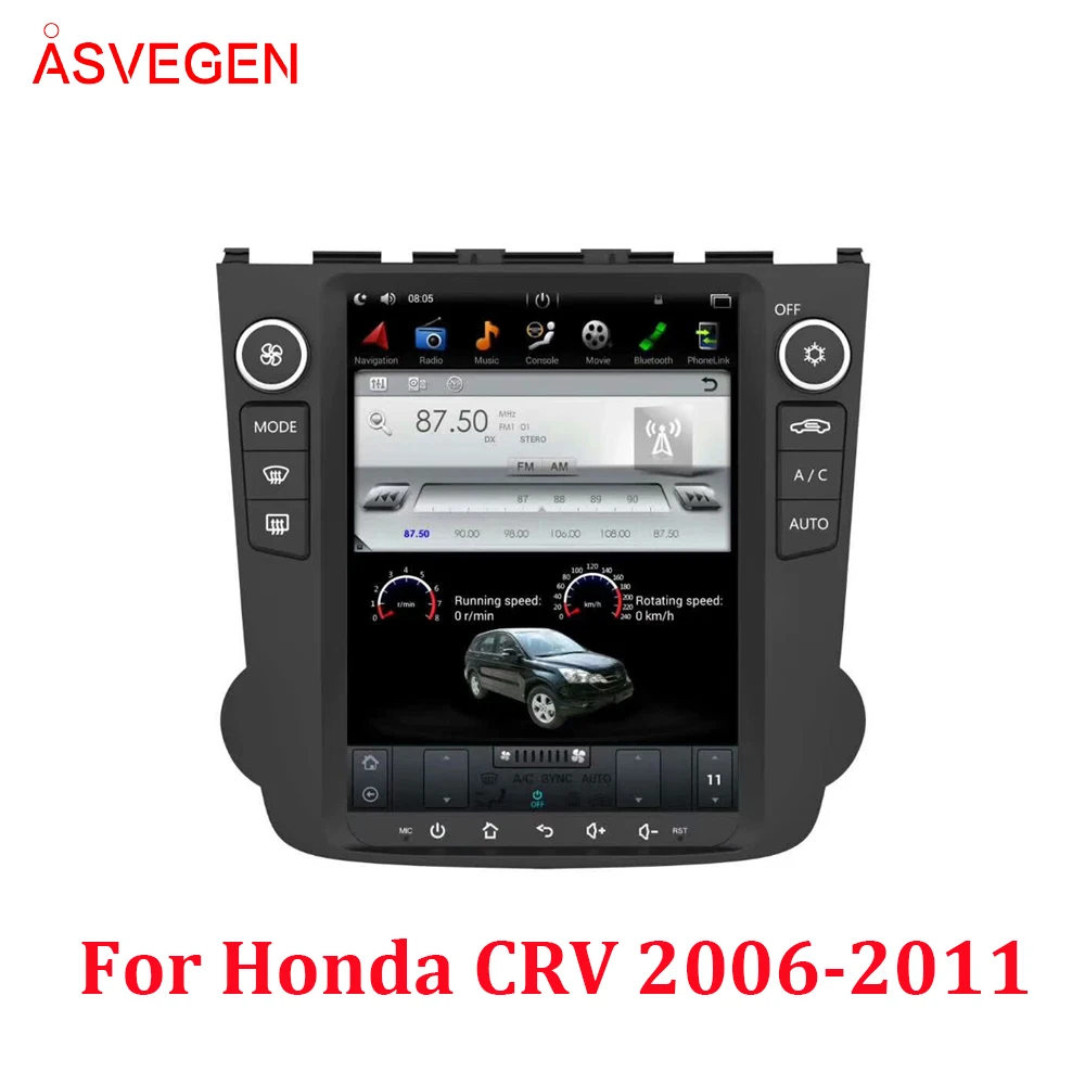 Автомобильный Радио мультимедийный плеер для Honda CRV CR-V 10," Android 7,1 Авто Радио Навигация 2006-2011 автомобильный стерео Wifi gps Navi