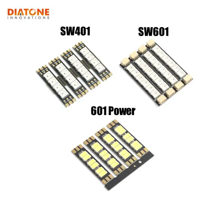 

4 PCS Diatone MAMBA SW401 SW601 601 Power Light Board Extension 5V Colorful Power LED Strip Light Board for Mamba F722S RC Drone