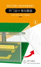  3-Layers 3D Parking Lots Famous Car Display Garage Clear Show Case Model Building Blocks MOC Bricks Kits Toys for Children 