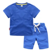 ZWF720 lato nowy projekt dla noworodki zestawy ubrań dla niemowląt Baby Boy przystojny stroje ubranie dla dziewczynki zestawy tanie tanio Kids Tales moda CN (pochodzenie) Z okrągłym kołnierzykiem Pulower COTTON Unisex SHORT REGULAR Dobrze pasuje do rozmiaru wybierz swój normalny rozmiar