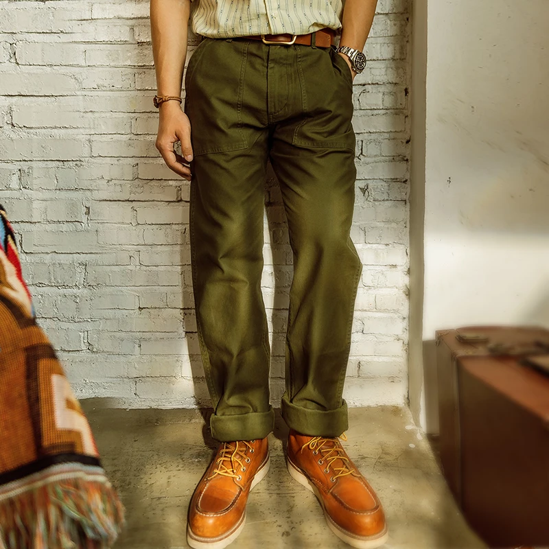 TL-0002 Us Military Style Cargo Trousers Mens 8oz Cotton Vintage Og107 Slim Fitting Casual Pants