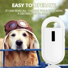Pet Scanner Accurate Flexible Handheld Microchip Reader ABS Material Portable Automatic Convenient for Chip Read Stray Animals Rabbit Dog Cat