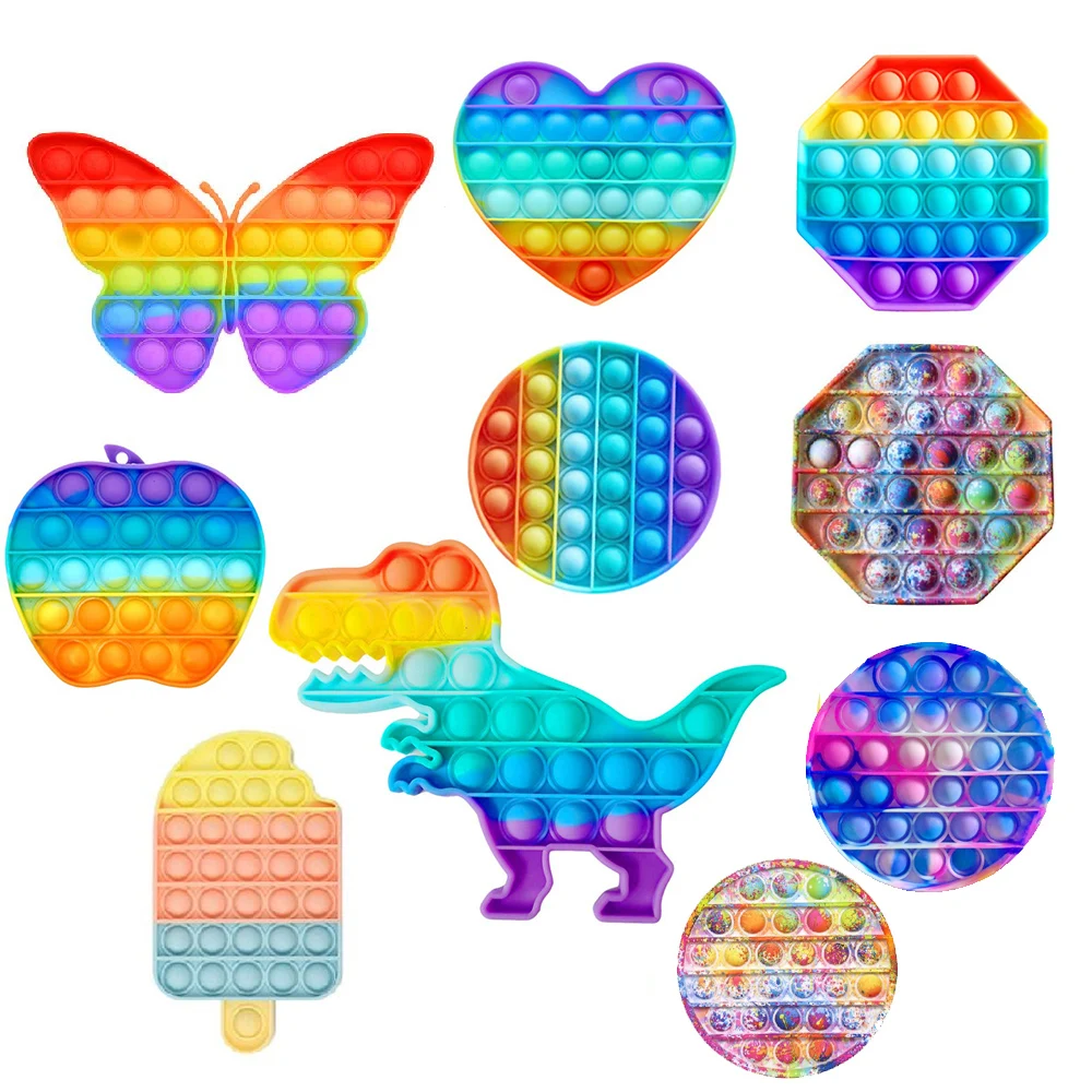 Empuje de Fidget juguetes anti estrés adultos Fidget sensorial juguetes autismo Necesidades Especiales estrés Simple Dimple juegos