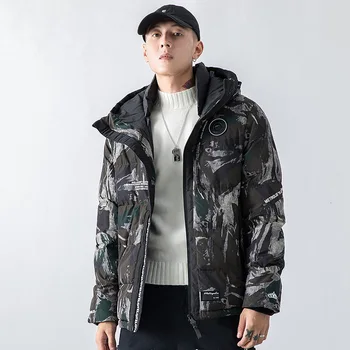 

EWQ / Men's Cotton Jacket 2020 Winter Fashion New Self-cultivation Hooded Thickening Cotton-padded Warm Coat For Male 19H-a149