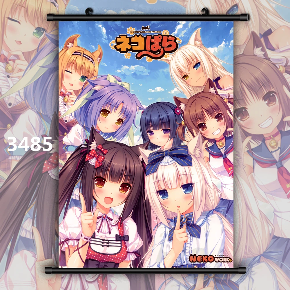 3485 NekoPara Neko Para Chocolat ваниль Аниме Манга плакат в рулоне - Цвет: 3485