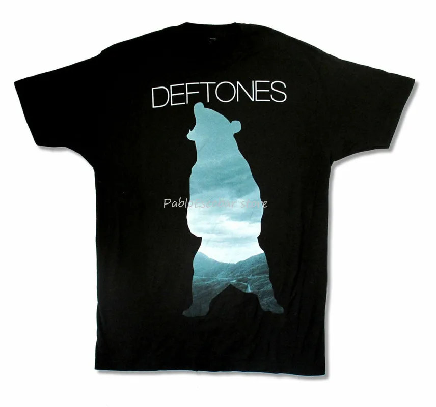 Deftones/черная футболка с изображением медведя Новинка модная для взрослых |