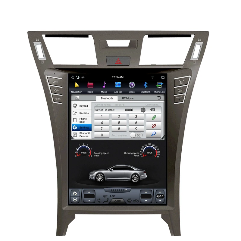 Excellent NAVITOPIA 12.1inch Vertical Screen Tesla Android 7.1 Car GPS Navigation for Lexus LS460 Car DVD Multimedia Player 7