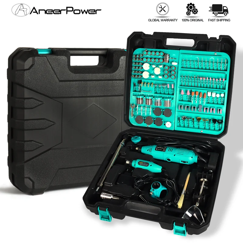 Dremel Profession Rotary Power Tool Set Mini 180W Electric DIY Drill Pen Grinder 6 Variable Speed Polishing Engraving Artworks