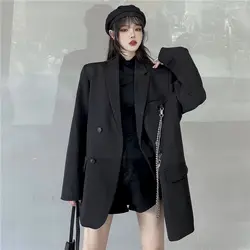 2021 novo terno jaqueta feminina retro fino jaqueta feminina blazer